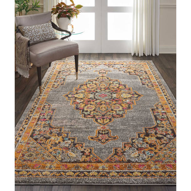 World Menagerie Lundy Oriental Blue Area Rug & Reviews Wayfair